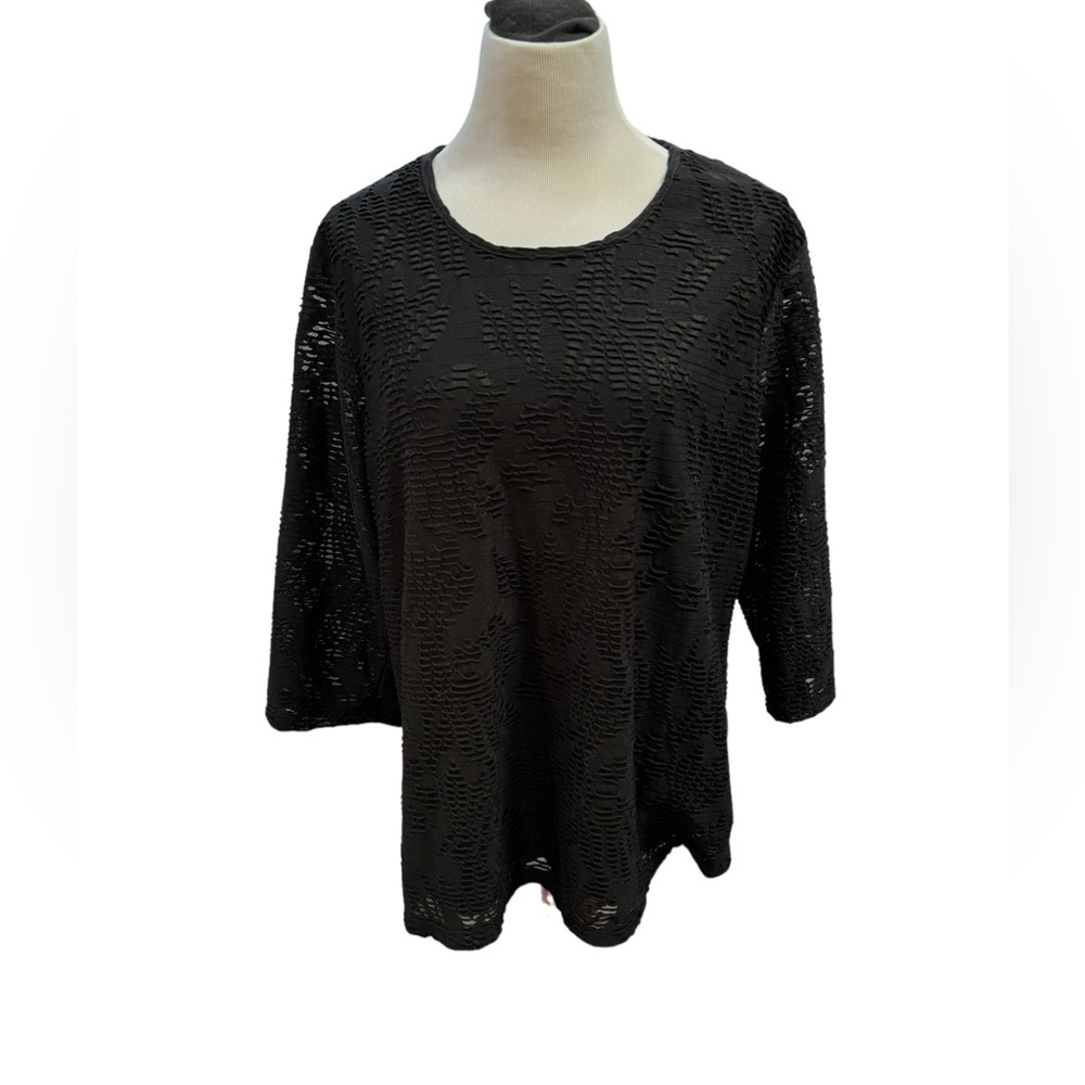Favé Women’s Black Top with Lining Size‎ 3X